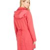 Women's Packable Hooded Rain Jacket with Bow