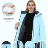 71t5ytSwz1L.jpg Women's Waterproof Ski Jacket Warm Snow Winter Coat Mountain Windproof Hooded Raincoat