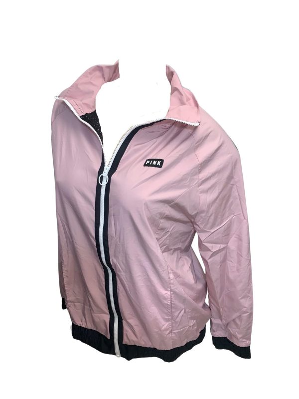 Pink Anorak Windbreaker Jacket Full Zip Color Rose Pink Size XS/Small New