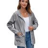 Women's Lightweight Hooded Raincoat Waterproof Packable Active Outdoor Rain Jacket (S-3XL)