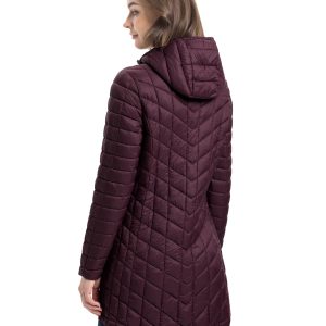 71vOfN7ir7L.jpg Women's Long Puffer Jacket with Hood, Lightweight Warm Puffy Quilted Winter Coats