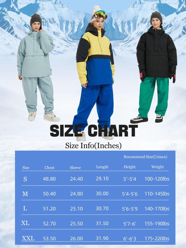71w2AH653KL.jpg Womens Waterproof Ski Jacket Warm Winter Snow Coat Windbreaker Hooded Thick Snowboard Jacket