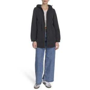 Women's Hooded Cinch Waist Rain Jacket