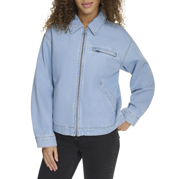 818A7AzqB2L.jpg Women's Zip Up Utility Jacket with Collar