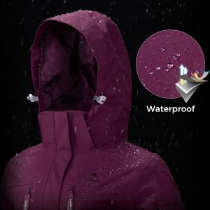 81BQeGLAjOL.jpg Women's Waterproof Ski Jackets 3 in 1 Snow Jackets Hooded Fleece Winter Coats Windbreaker Snowboard Jackets