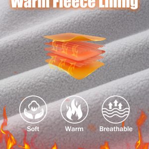 Women's Long Fleece Lined Jackets Warm Winter Windbreaker Rain Coat Hooded Softshell Windproof Insulated