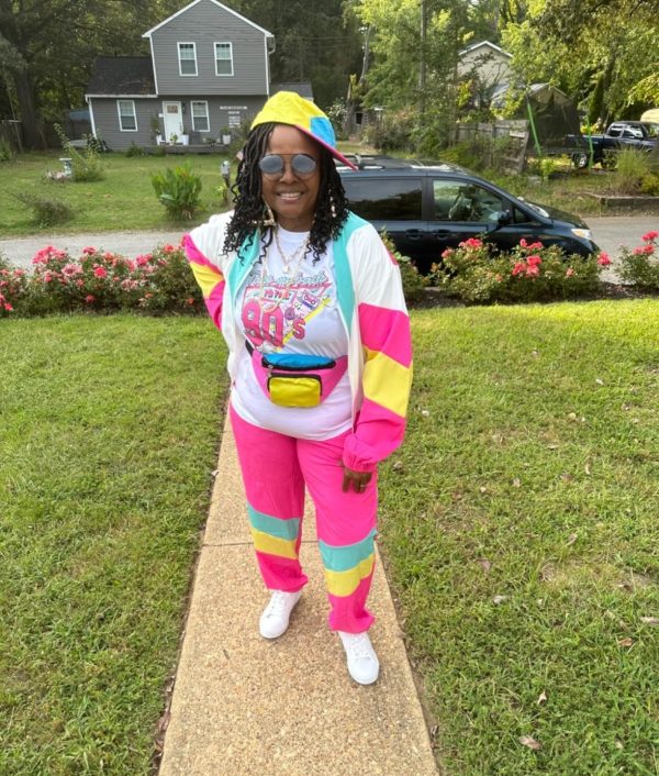 Women's Color Block 2 Piece 80s 90s Outfits Long Sleeve Windbreaker Jacket Tracksuit Set