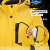 Women's Winter Jacket Waterproof Ski Jacket Hooded Fleece Lined Warm Snow Coat Mountain Windproof Rain Windbreaker