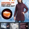 Women's Long Puffer Jacket with Hood, Lightweight Warm Puffy Quilted Winter Coats