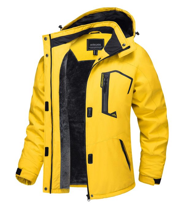 Women's Winter Jacket Waterproof Ski Jacket Hooded Fleece Lined Warm Snow Coat Mountain Windproof Rain Windbreaker
