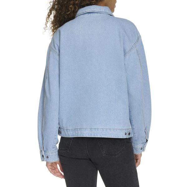 81nsT-BfPRL.jpg Women's Zip Up Utility Jacket with Collar