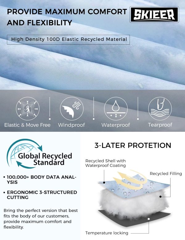 81o7DghVEeL.jpg Women's Waterproof Ski Jacket Warm Puffer Jacket Thick Hooded Winter Coat