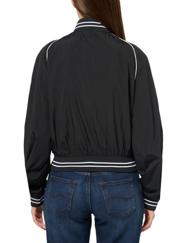 Women's Cropped Varsity Zip Up Jacket