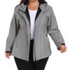 81z5oVRLWRL.jpg Women's Plus Size Softshell Jackets Hooded Warm Fleece Lined Windbreaker