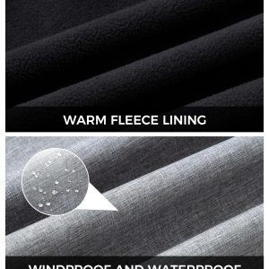 Women's Plus Size Softshell Jackets Hooded Warm Fleece Lined Windbreaker